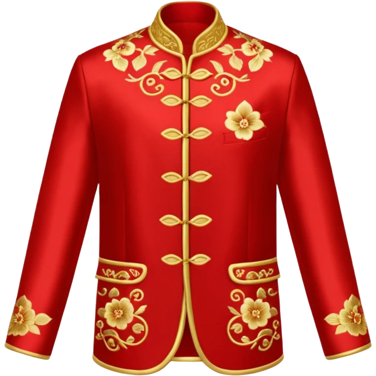 Tang suit jacket in red emoji