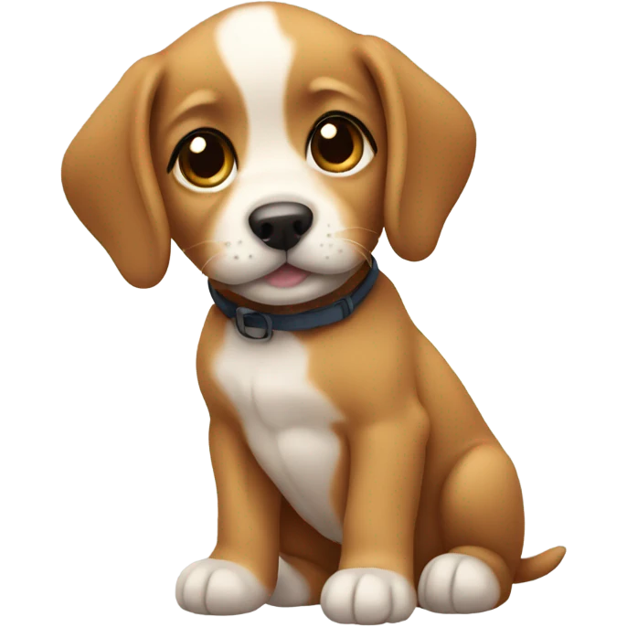 Cute puppy emoji