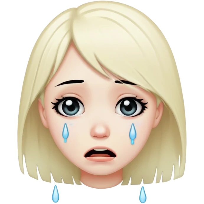 Emo girl cry
 emoji