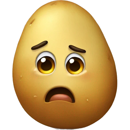 Crying potato  emoji