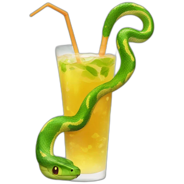 Snake drink wather emoji