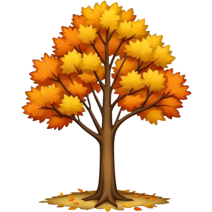Autumn tree with no leaves emoji