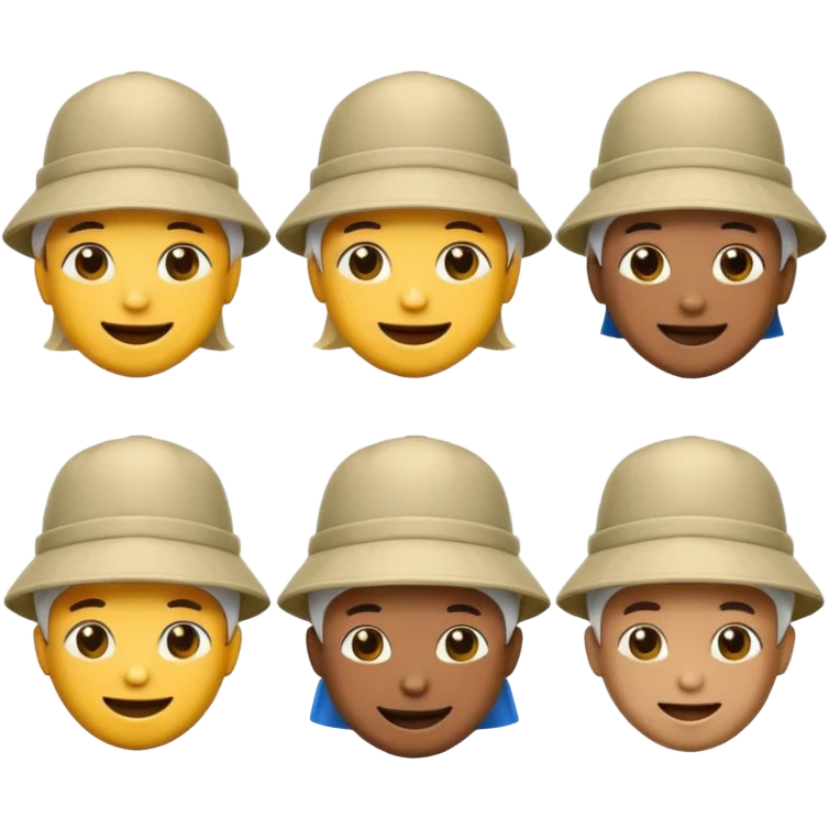 Emojis ovnis type discord avec un bob type jul avec différentes expressions emoji