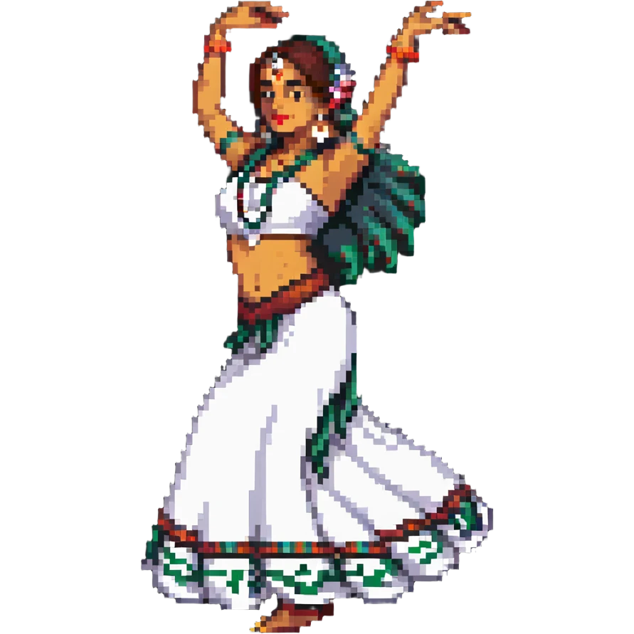 Indian dancer in traditional costume emoji