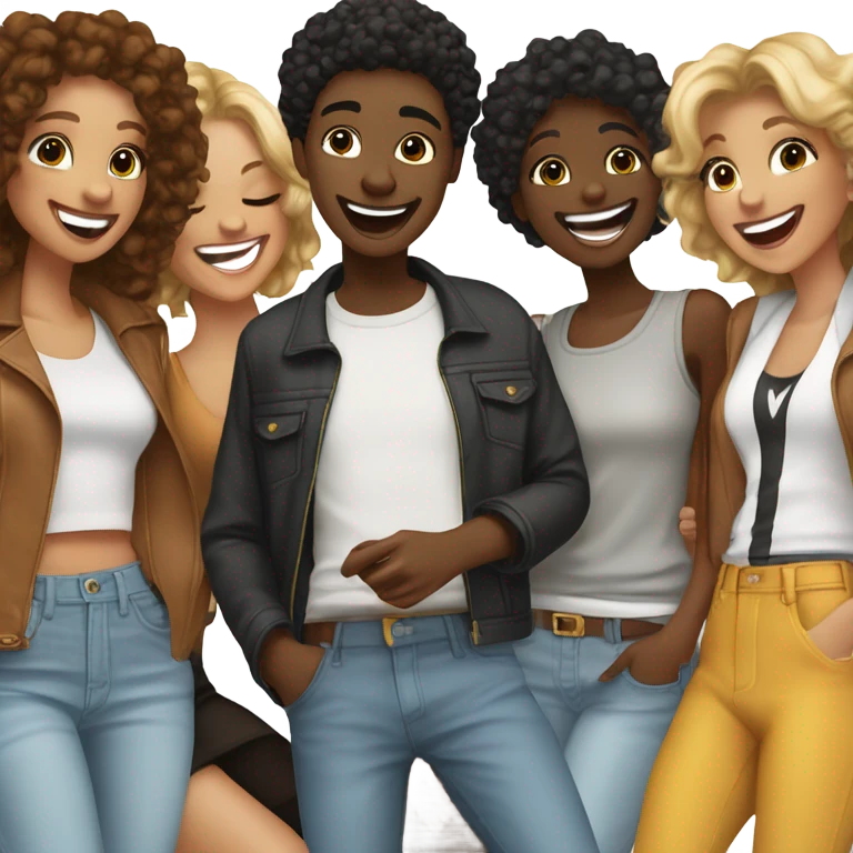 aesthetic friends emoji