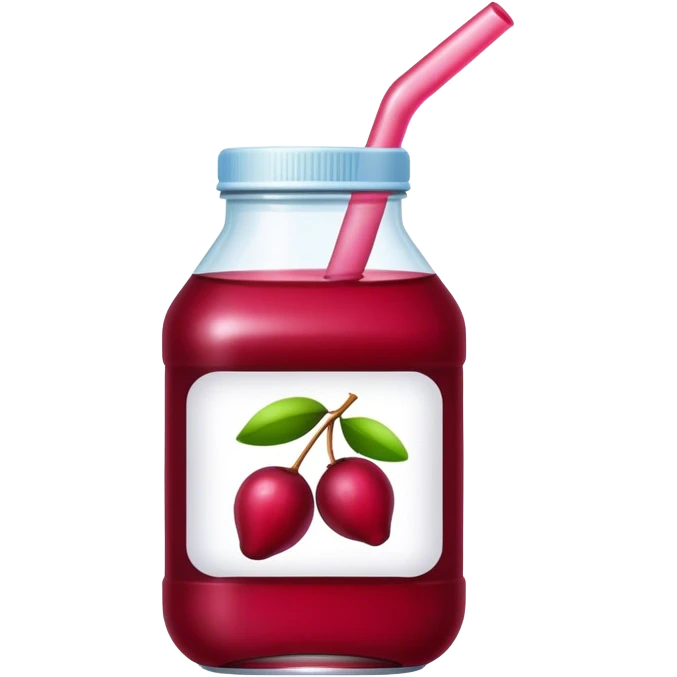Cranberry bottle juice emoji