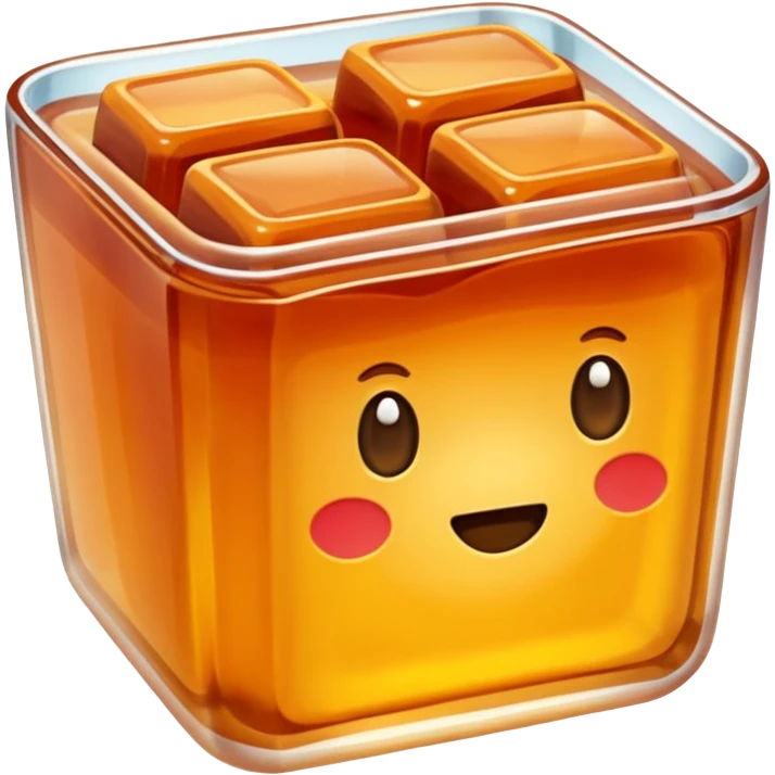 Bean Paste square jelly emoji