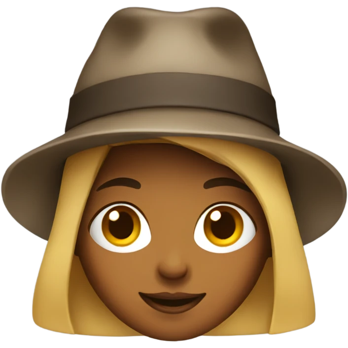 Girl wearing hat emoji