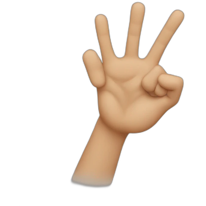 2 thumbs one hand  emoji