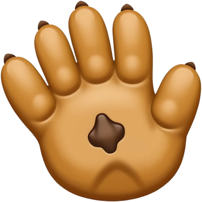 ⁠A twitching paw tapping or drumming against the screen. emoji