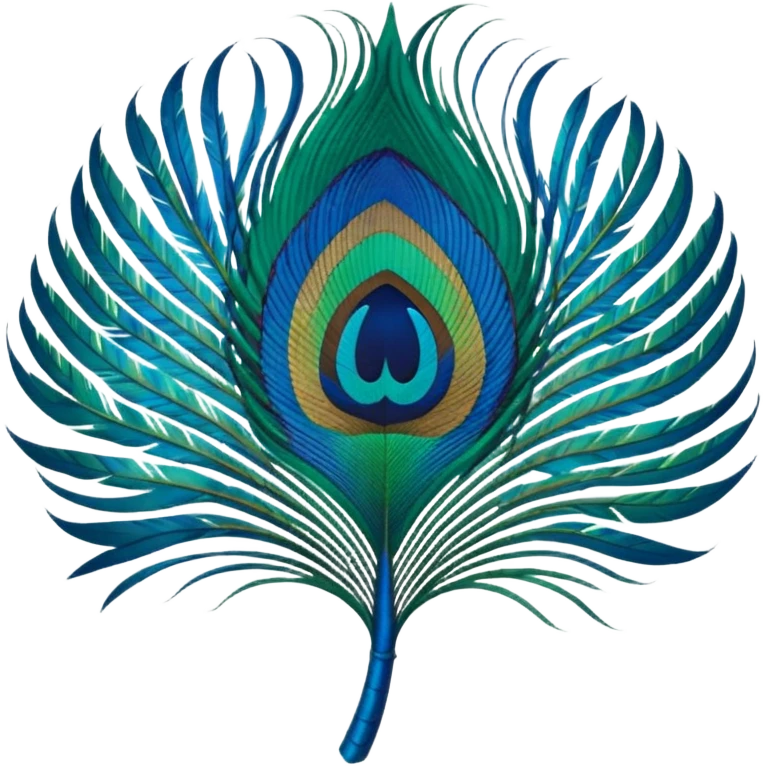 Peacock feather emoji