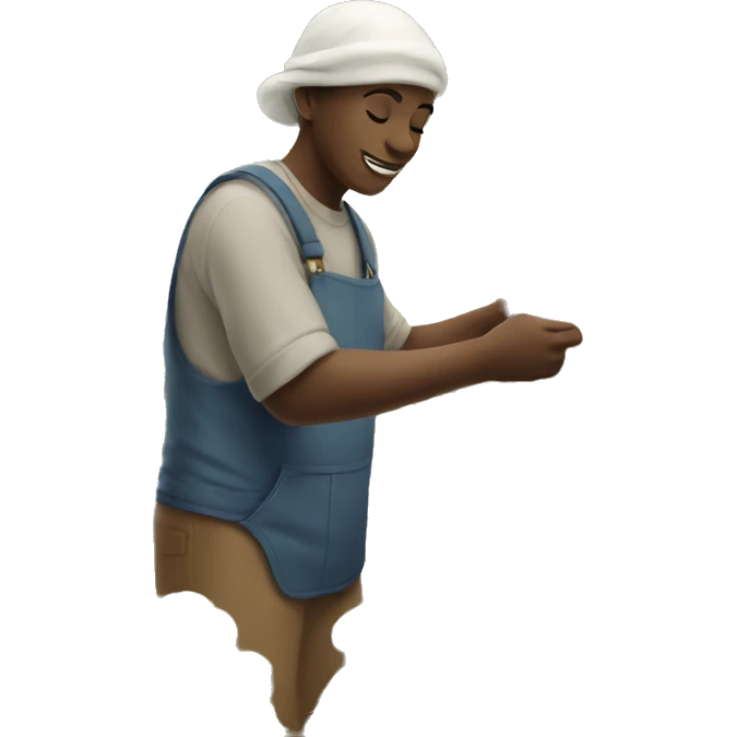 someone picking cotton emoji