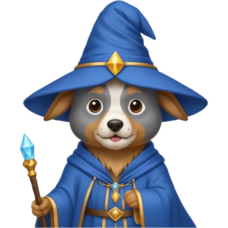 Dog wizard emoji