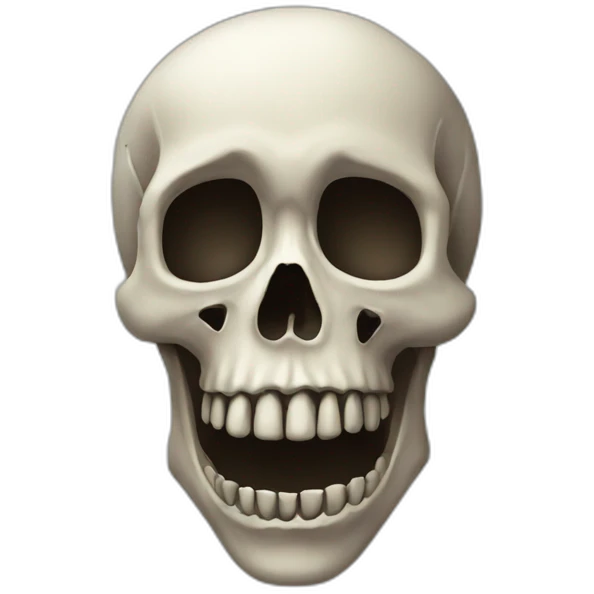Tête de mort amour emoji