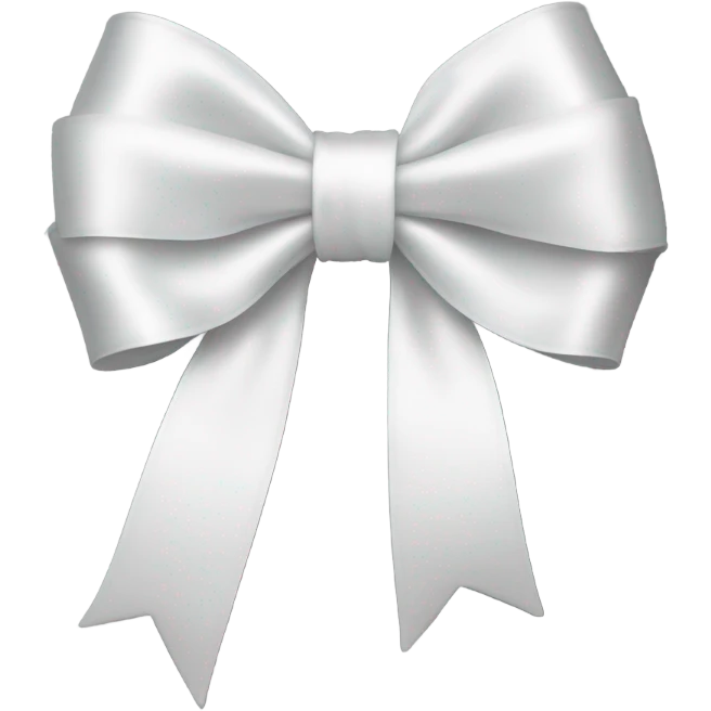 White bow  emoji