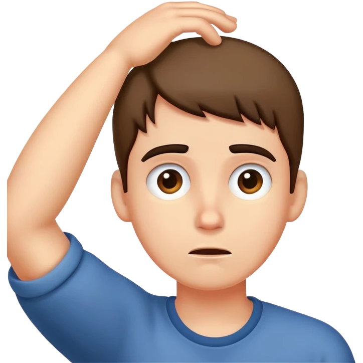 Scratching of the head emoji