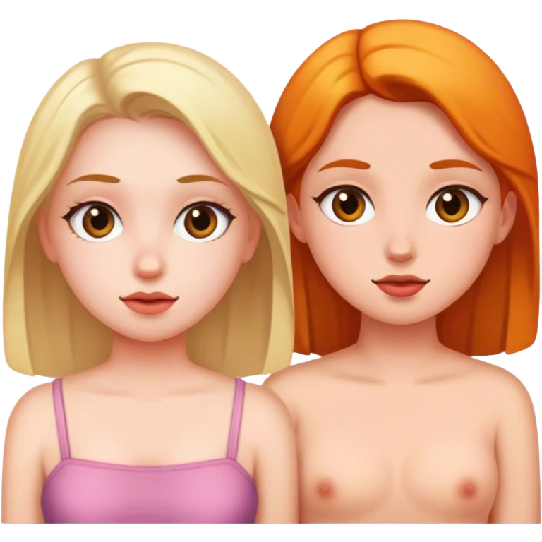 a girl is simpinganother girl emoji