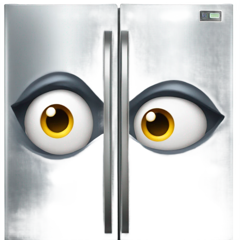 Eyes on a refrigerator  emoji
