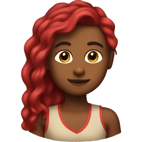 Pelo rojo emoji