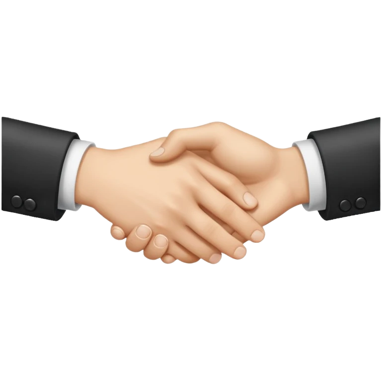 two white hands in a secret handshake emoji