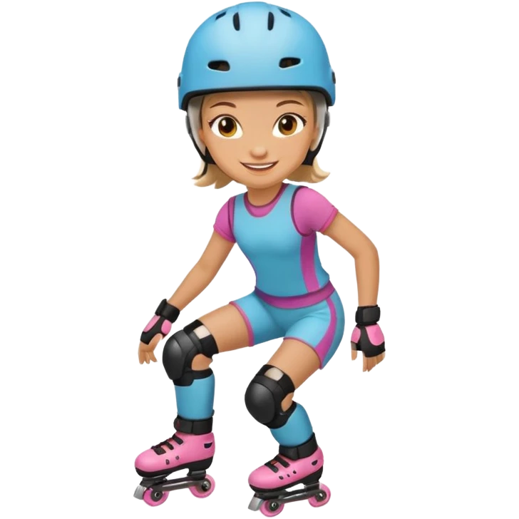Roller blader girl emoji