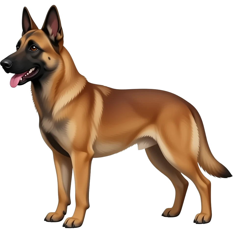 dark hair Belgium malinois emoji