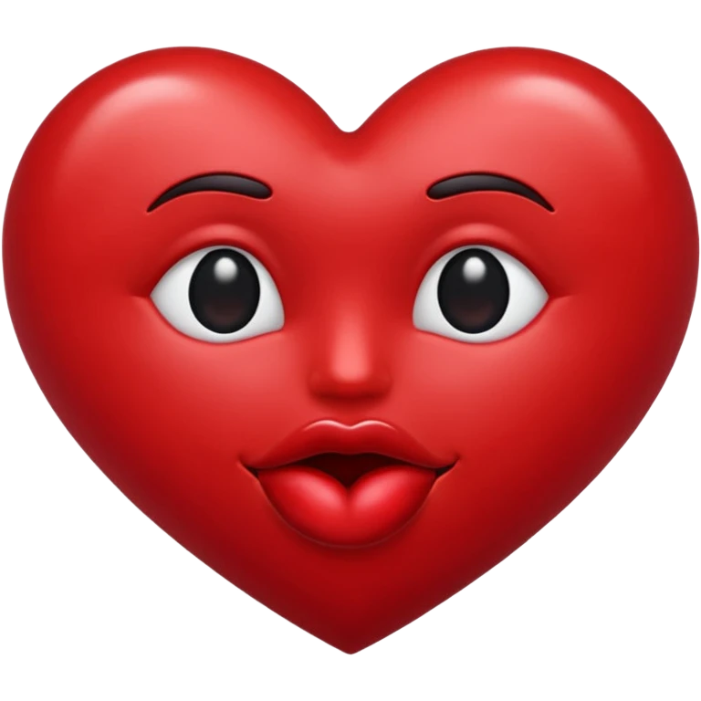 dark red kiss emoji  emoji