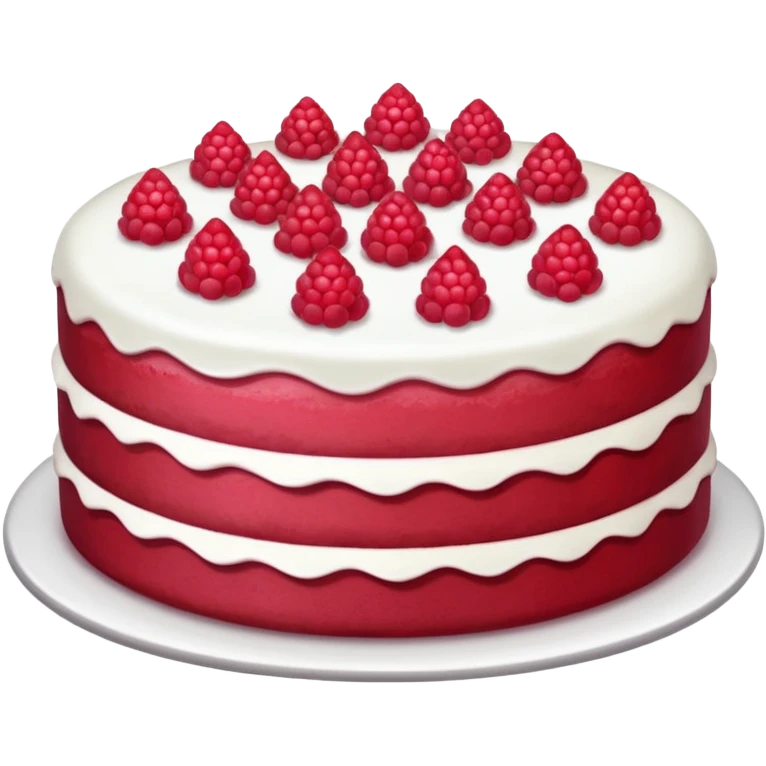 a raspberry cake emoji