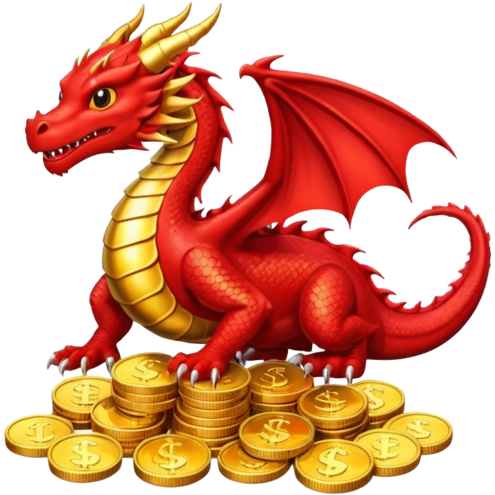 strack coins red dragon emoji