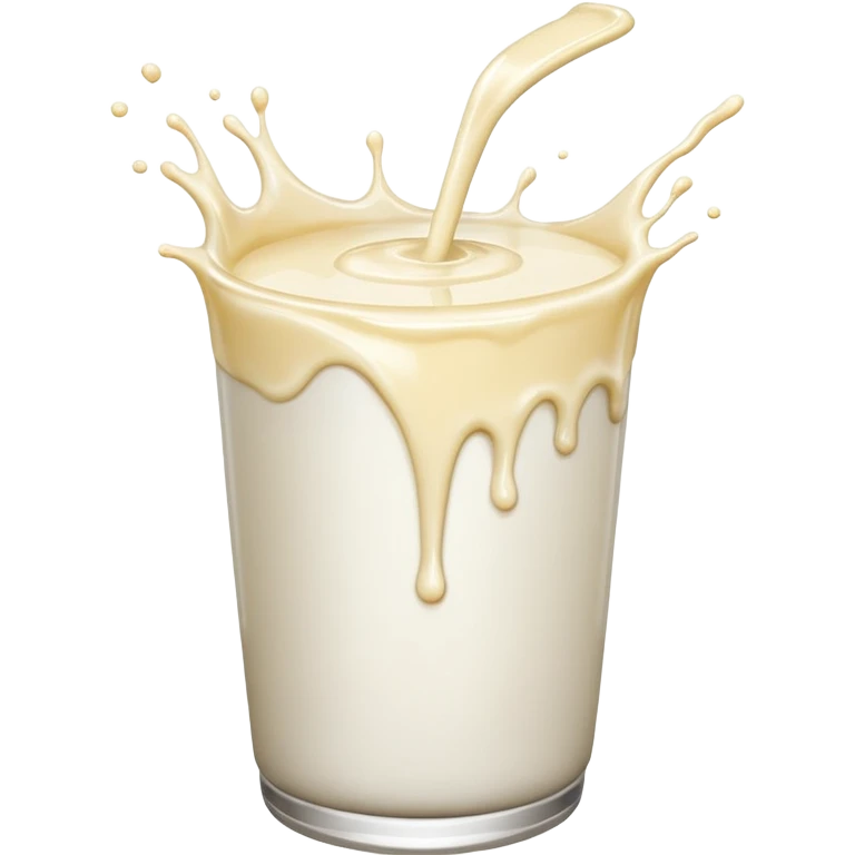 A big milk splash that’s really sticky emoji