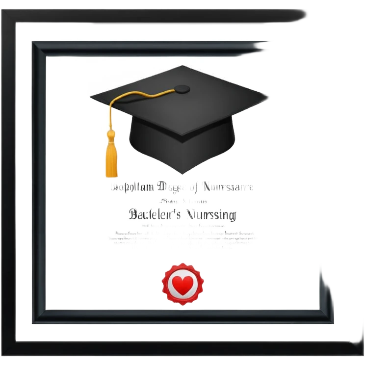 Bachelors degree in nursing emoji