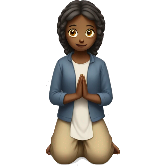 Praying girl emoji