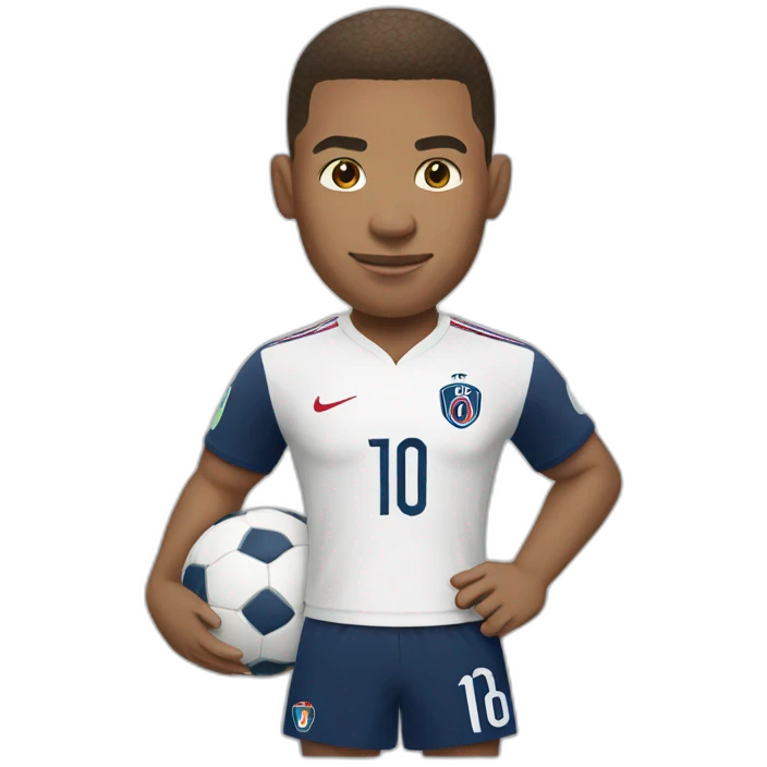 Mbappé with a ball  emoji