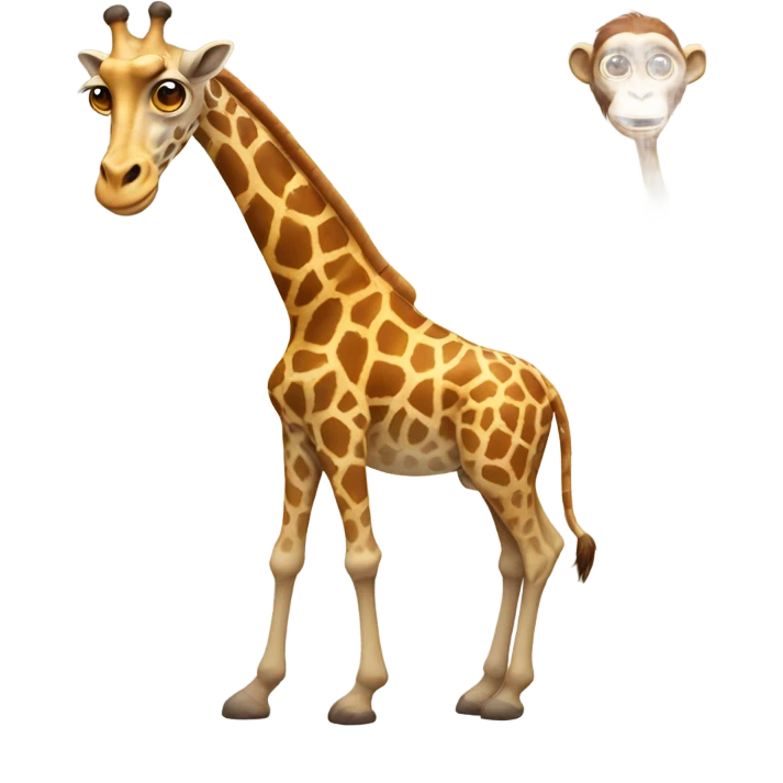 monkey mixed with a giraffe emoji