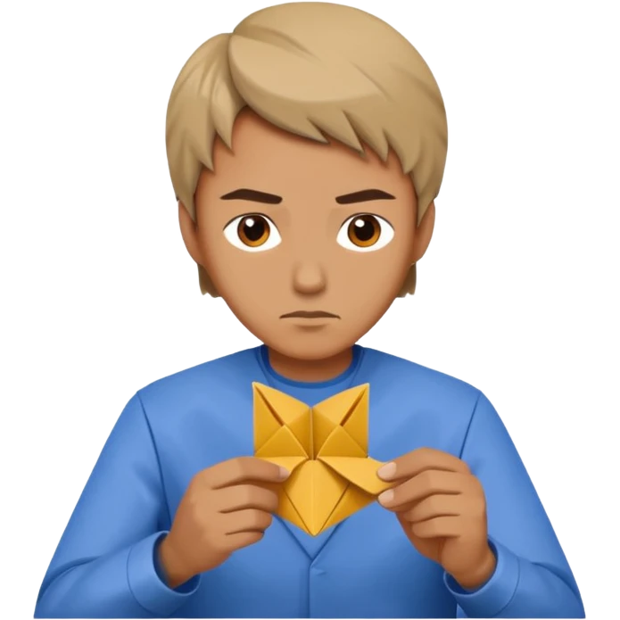 the man who does origami emoji