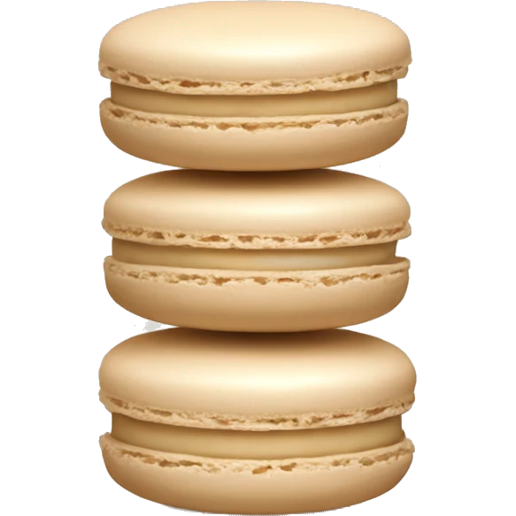 beige macaron emoji