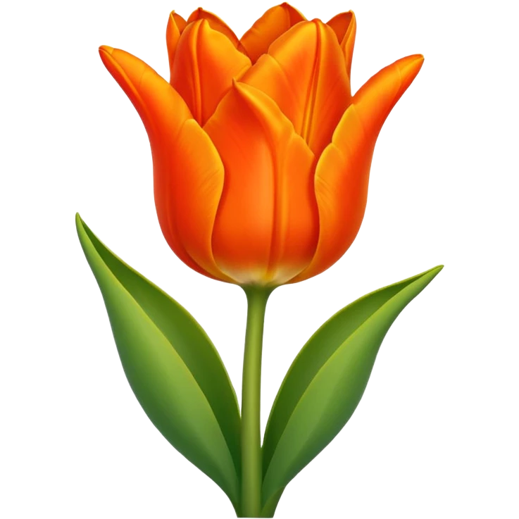 Orange tulip emoji