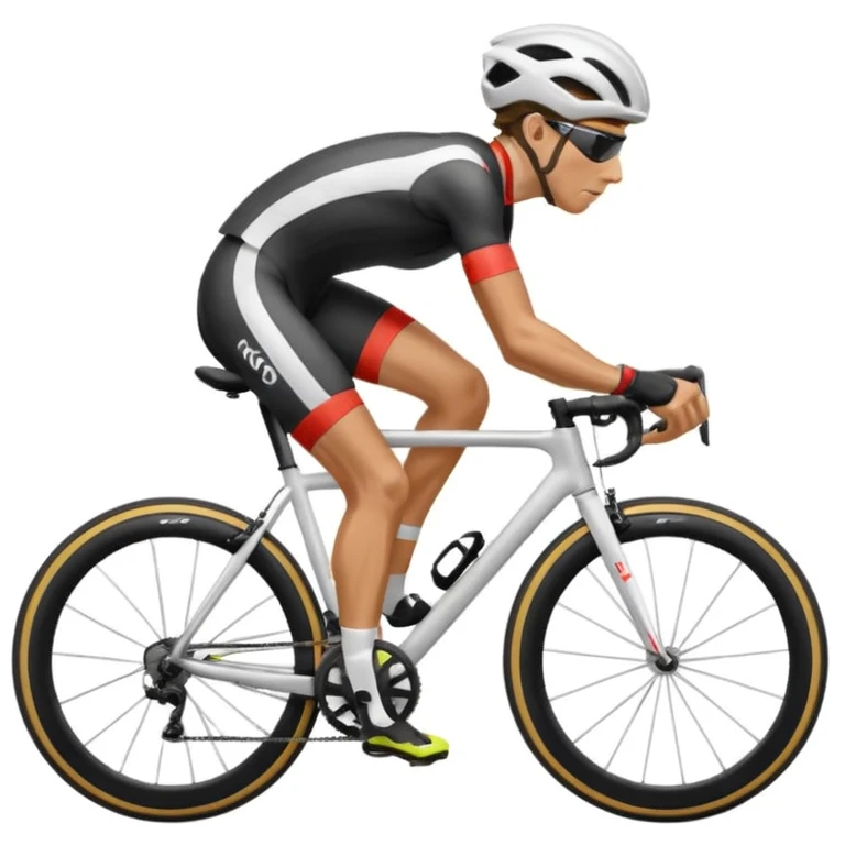 A pro cycling very fast emoji