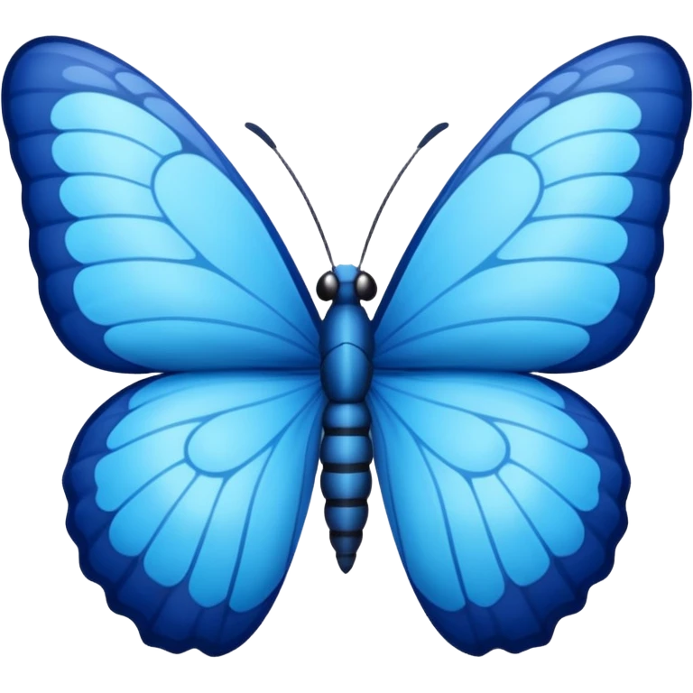 blue butterfly larva emoji