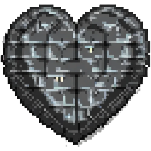 pixelated heart emoji