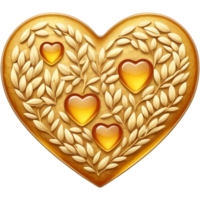 Honey oat heart emoji
