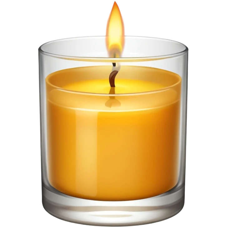 Vela aromática no copo emoji