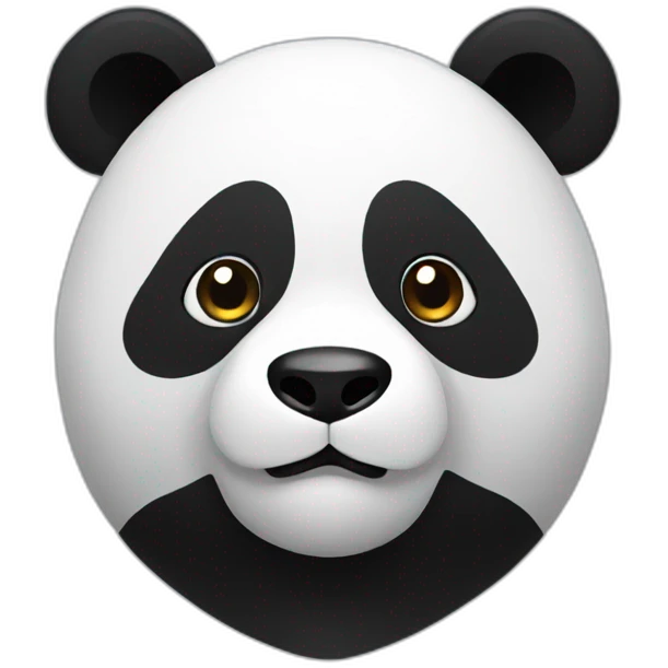 Panda-color is reversed emoji