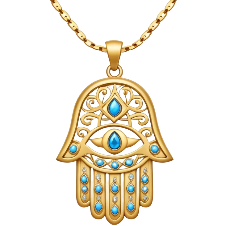 Hamsa necklace emoji