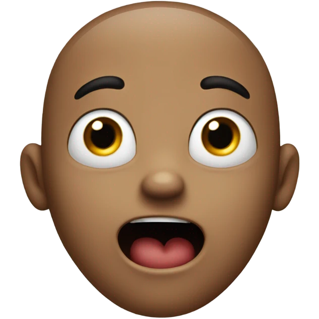 Laugh but also shocked emoji