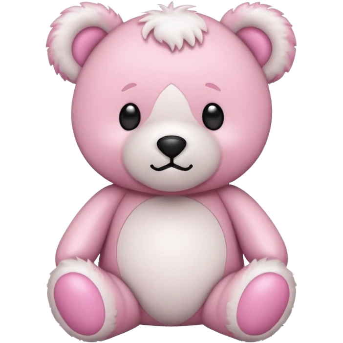 Pink white bear emoji