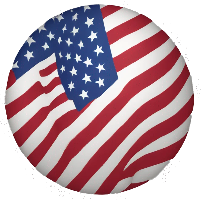 united states flag round emoji