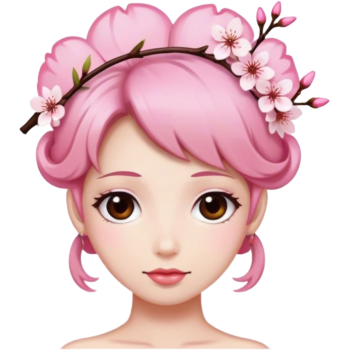 Cherry Blossom-Hairpin emoji