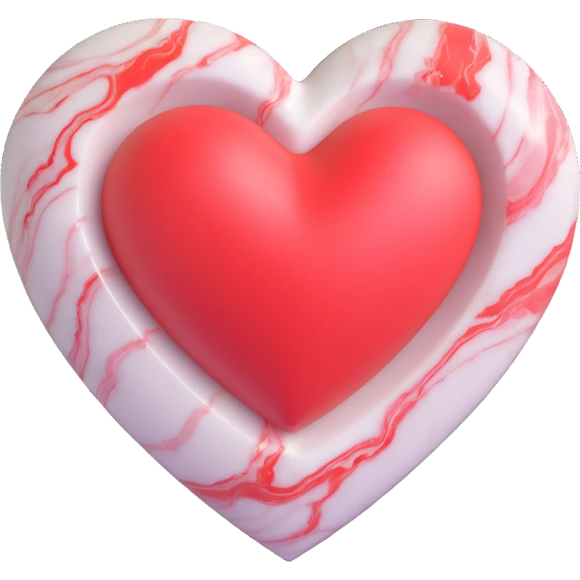 marble heart emoji