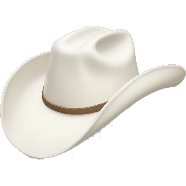 white cowbow hat emoji